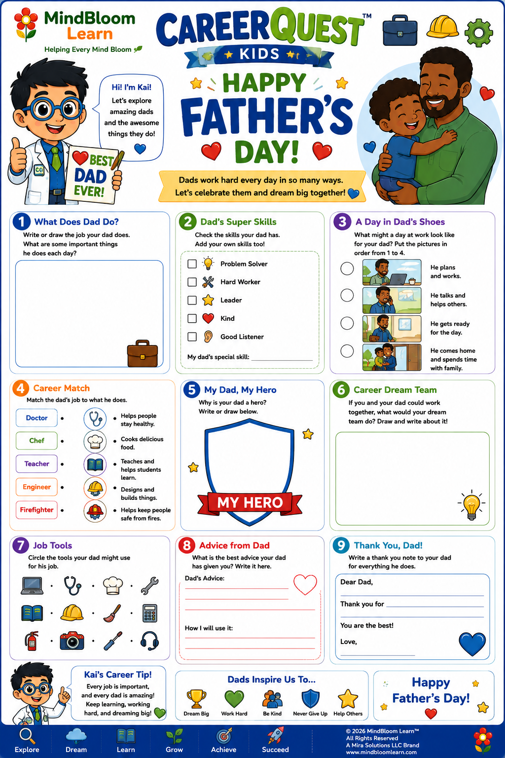 CareerQuest Father's Day activity 1