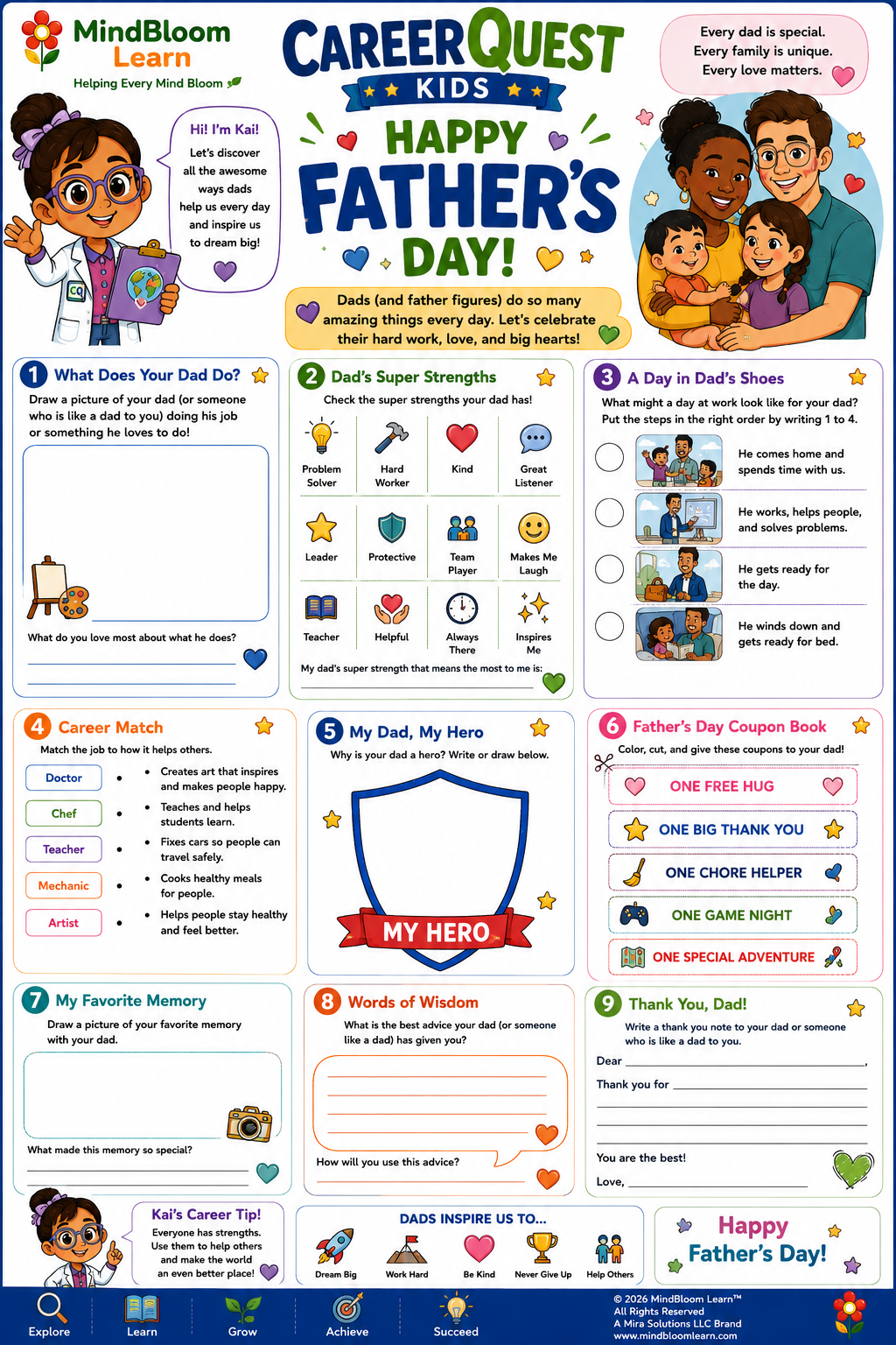 CareerQuest Father's Day activity 2