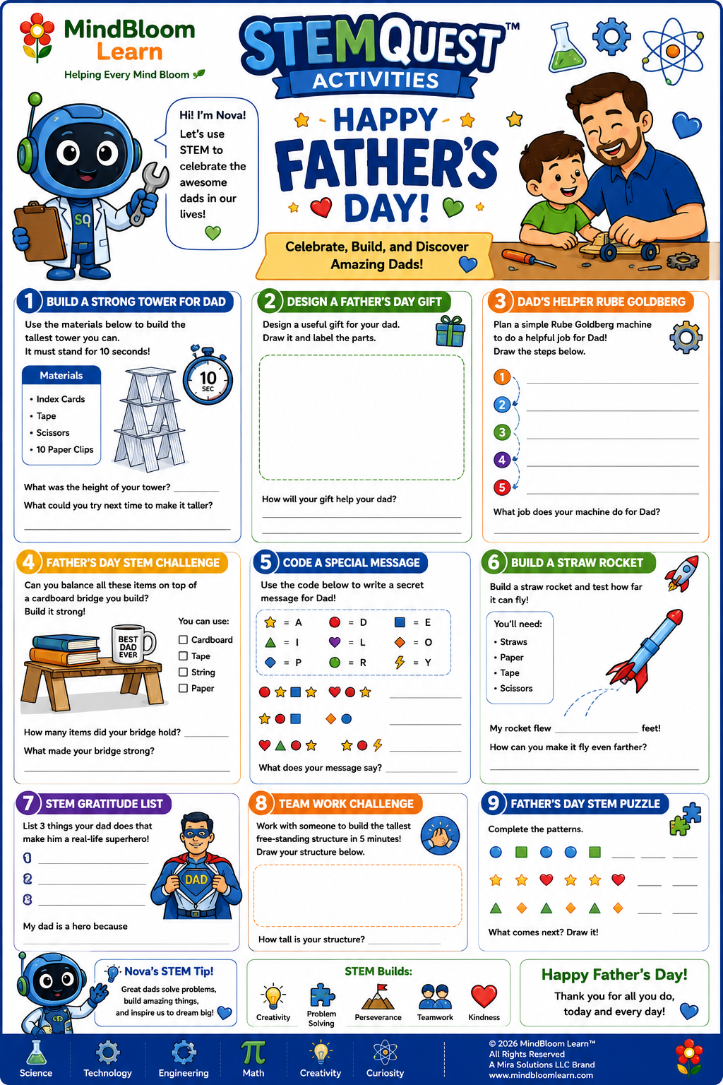 STEMQuest Father's Day activity